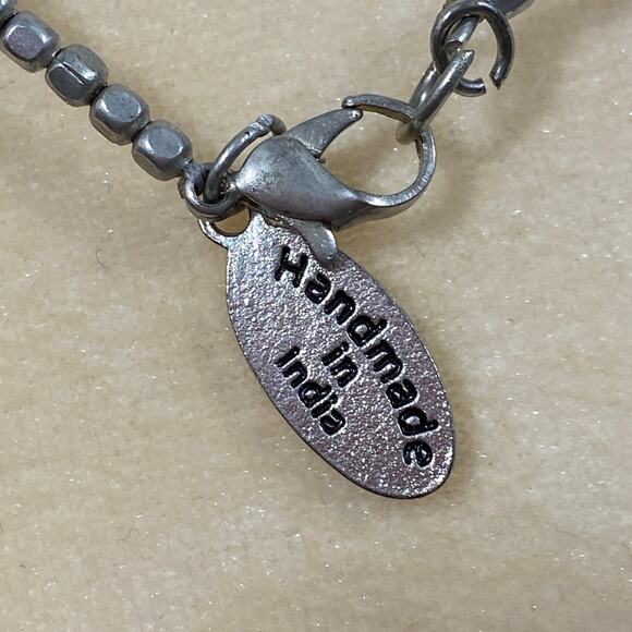 Himalayan Gems Black Silver Necklace - Picture 6 of 7